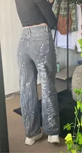 Pantalones holgados Vintage para mujer, Jeans Harajuku a la moda, informales, góticos, divertidos, de verano