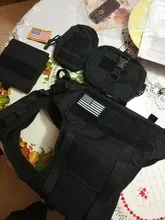 Vest Pouches Pet-Harness Dogs No-Pull Training Molle Military Hiking Tactical Large Medium