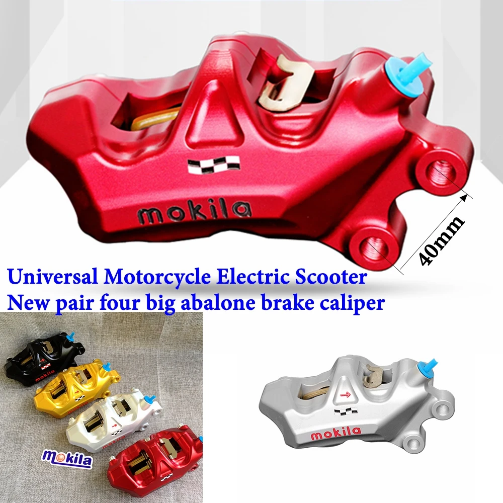 

Universal Motorcycle E-Scooter Dirt Bike 4 Piston 40mm Install Front Rear Brake Caliper For Honda Yamaha RSZ BWS Monkey Niu