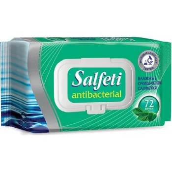 

Salfeti wet wipe antibacterial, 72 PCs