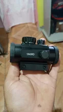 Mira telescópica para Rifle de caza táctica, visor óptico de 11mm y 20mm, punto rojo 1X40RD