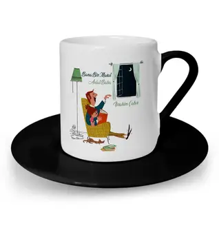 

Personalized Fathers Day Themed Black Turkish coffee Cup 36-590