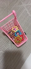 Juego de juguetes de entrenamiento de aves para loros, Mini carrito de compras de plástico, bolas, círculos de estrella de cinco puntas para periquitos, cacatúa, juguete para masticar