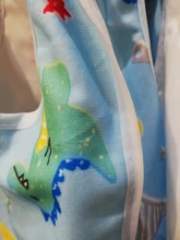 Recién Nacido bebé niño bebé bufanda impermeable, de Saliva bebé Saliva toalla babero de dibujos animados suave pelusa babero (Gamuza + PU impermeable de la capa)