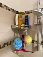 304-Stainless-Steel Shelves Floating-Shelf Storage-Rack Wall-Mounted Bathroom Cornner