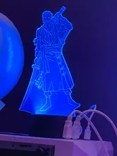Led-Night-Light Table-Lamp Zoro-Figure Bedroom-Decoration Roronoa Bedside Anime Japanese