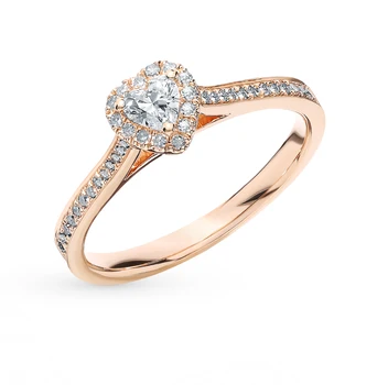 

Gold ring with diamonds sunlight sample 585