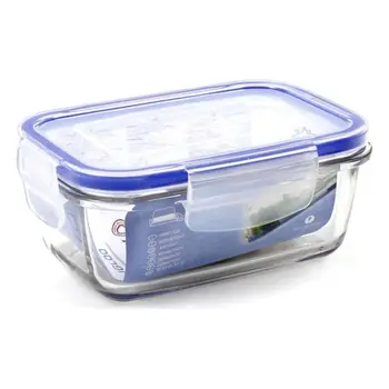 

Hermetic Lunch Box Borgonovo Rectangular Transparent (14,5 x 10 x 6 cm)