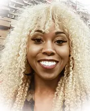 Extensiones de cabello humano 613 Pelo Rizado 10-32 pulgadas, tejido de pelo brasileño mechones Rubio de doble trama extensión de cabello humano Remy