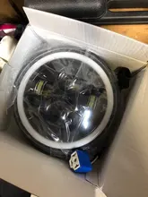 CO LIGHT 7 pulgadas faros LED de circulación diurna Hi/Lo haz 50W 30W Halo anillo de ámbar Ojo de ángel para Niva de Lada Offroad 4x4 UAZ 12V 24V