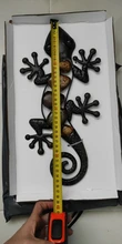 Home-Decor Statues-Accessories Sculptures Jardin Gecko-Wall Metal Animales Outdoor 