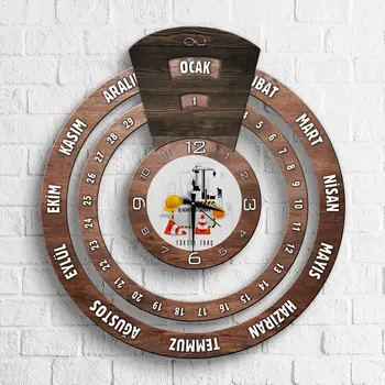 

Personalized Professional Business Security Specialist Infinite Mayan Calendar Wooden Wall Clock
