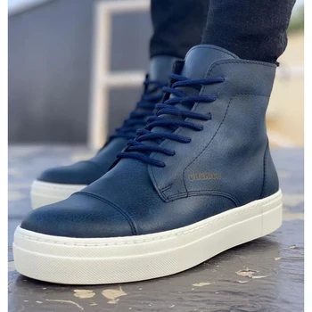

Chekich Men Boots DARK BLUE, High Quality 100% Vegan Leather Men Boots. Shoe Boot, Sneaker Boot, Chaussure Boot, Uomo Boot, Young Man Boots, Chaussures De Jeunes Hommes, Leather Boots