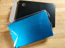 BONAMIE-cartera de aluminio delgada con elasticidad trasera, tarjetero de identificación, Mini RFID, Pop-up automático