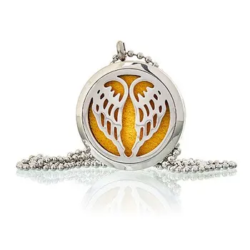 

Necklace aromatherapy diffuser 30mm-angel Wings