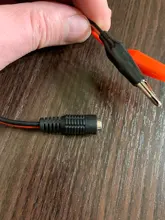 Alligator Clips Jack-Connector Power-Cable Crocodile-Wire Female 12V DC Voltage