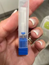 Dmoley-brocas de cerámica y tungsteno para uñas, accesorios para manicura, taladro eléctrico, Color rosa/Negro/azul, 4 colores