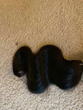 Longqi-mechones de pelo ondulado brasileño extensiones de pelo ondulado mechones Remy, pelo Natural negro, extensiones de cabello humano mechones de 8 - 30 pulgadas