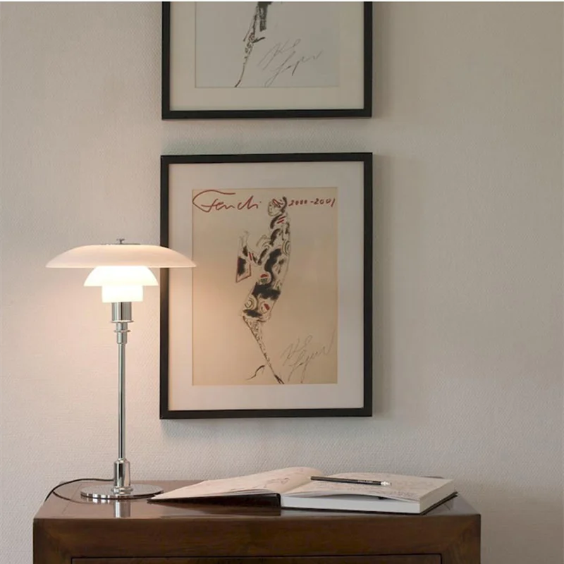 Denmark Nordic art PH3 glass table lamp simple creative living room bedroom study bedside decorative | Освещение