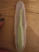 Cuchara de alimentación de bebé con caja de almacenamiento, cuchara antideslizante de entrenamiento para bebé, vajilla de alimentación de bebé bonita de silicona de grado alimenticio, 1 Uds.