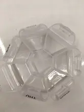 Medicine-Box Storage-Cases Pills-Organizer Jewelry Vitamin Food-Grade Round Plastic 7-Days