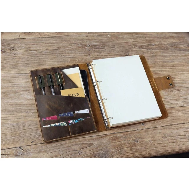 Leather 3-Ring Binder with Zipper | Order a Premium Leather 3-Ring Binder  Portfolio at McKinley Leather