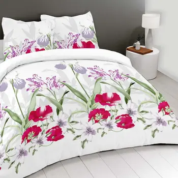 

Adornment duvet 100% cotton 57 yarn Iris