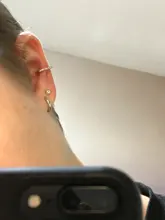 Modyle-pendientes de Clip en la oreja de cristal para mujer, pendientes no perforados en la nariz, aretes punk rock
