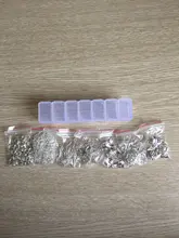 420 unids/caja kit para hacer joyas, collar, cadena, ganchos del pendiente del alfileres de cabeza saltar anillos langosta cierre DIY conjunto de fornituras para joyería suministros
