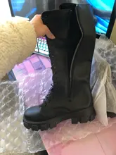 Alto rodilla botas de Pu tacones altos para las mujeres zapatos de moda 2020 primavera otoño zapatos de mujer de talla grande 35-43