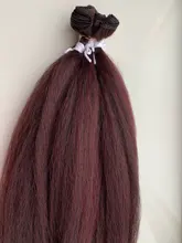 Nature Hair Weave 26Inch Synthetic Hair Extensions Yaki Straight Hair Bundles Ombre Brown Kinky Curly Hair Bundles Free Shipping