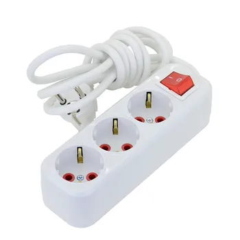 

Ground wire socket 3-х wired,, 5 meters group wired socket with switch