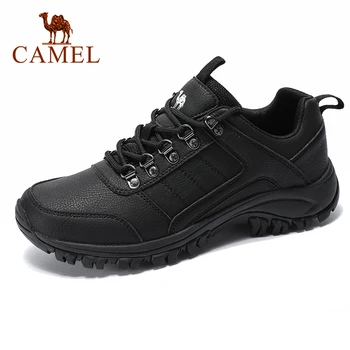 

CAMEL Men Hiking Shoes Lace Up Men Shoes Outdoor Climbing Trekking Shoes Breathable Lightweight Waterproof Anti-Slip Sneakers