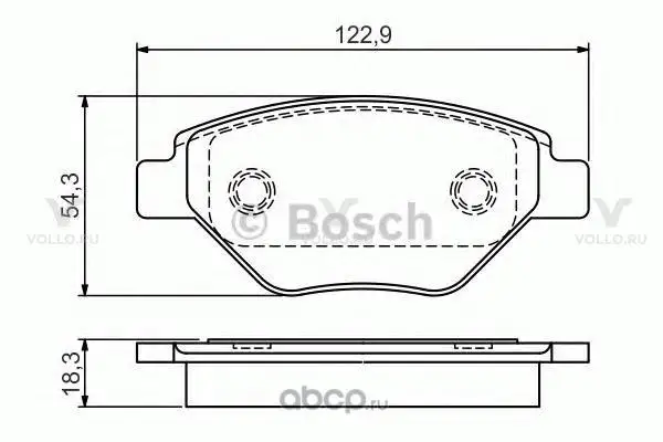 0986495069 BOSCH ДИСКОВЫЕ КОЛОДКИ