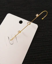 Pendientes de aro con Zirconia cúbica brillante para mujer, aretes, aros, Zirconia, circonita, zirconita, zirconita, color dorado
