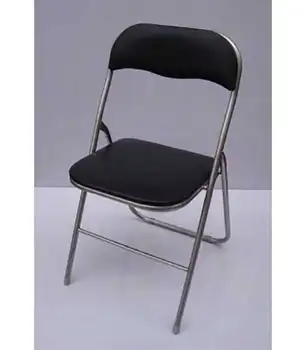 

Pack 3 chairs collapsible tube Black