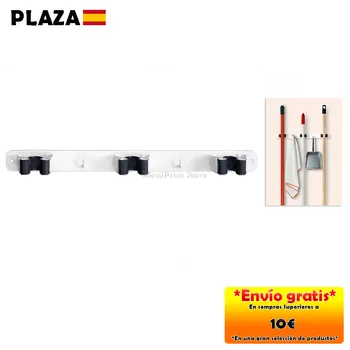 

Steel screw collar 37x3.2x4.6 cm, triple wall brooms fastener, storage space suspension multifu