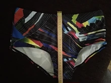 Azul Flor de impresión de los hombres nadar breve Bikini Gay baño impermeable bañador de natación surf playa pantalón Sexy traje de pantalones cortos