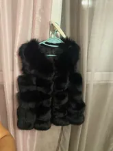 Vest Jacket Real-Fur-Coat Natural Winter Fashion Womens High-Quality Luxurious Fox-Fur