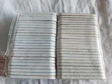 Más de 50 unids/lote Archivo de clavo de Mini tampón para uñas doble-cara estampada portátil pedicura manicura Vijlen uñas papel de lija archivo