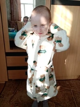 Batas de baño de franela para niños, ropa de dormir de invierno, pijama para niños y niñas de 10 a 2 años