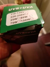 Lámpara para reptiles, bombillas de luz ultravioleta, luz de calefacción, anfibios, lagartos, controlador de temperatura, 25/50/75W UVA + UVB 3,0