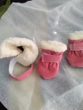 Botas de nieve antideslizantes para perros pequeños, zapatos gruesos para gatos y cachorros, calcetines para Chihuahua y Yorkshire, 4 Uds.