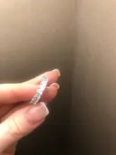 Huitan-anillo de compromiso con Circonia cúbica para mujer, sortija de compromiso, de boda, de lujo, cuadrado, Micro pavé, promesa de amor, gran oferta