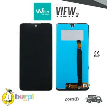 

Assembled TOUCH SCREEN glass + LCD DISPLAY for WIKO VIEW 2 and PRO black SCREEN