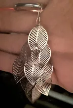 NEHZY-joyería de plata de ley 925 para mujer, pendiente para mujer de moda de alta calidad, hoja de arce hueco Retro, colgante de borla larga exagerada