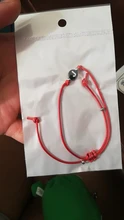 Pulsera hecha a mano con 26 letras, cuerda de rosca negra y roja, pulseras ajustables con iniciales del nombre para hombre y mujer, joyería con estilo para pareja
