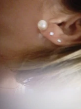 MloveAcc 100% Plata de Ley 925 auténtica joyería de las mujeres de moda lindo pequeño claro CZ Stud pendientes regalo para las niñas adolescentes Dama