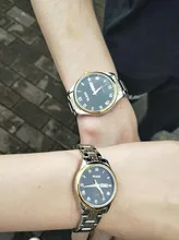 OELVS-reloj mecánico automático de lujo para parejas, de acero inoxidable, resistente al agua, masculino, regalo, 6630