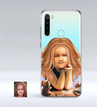 

Personalized Abstract Female Child Caricature Of Xiaomi Redmi Note 8 Thin Transparent Silicone Phone Kapağı-1